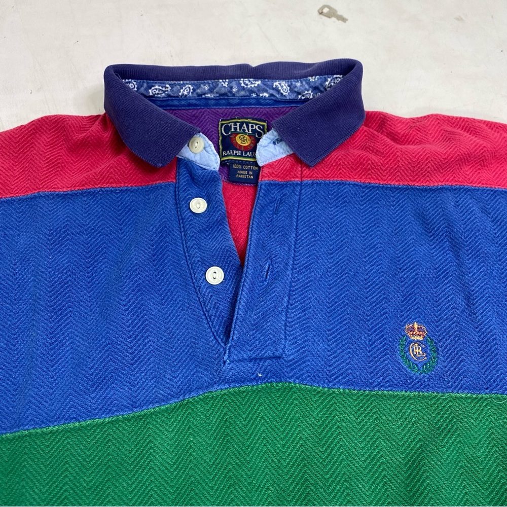 Chaps X Ralph Lauren Patchwork Colored Vintage Co… - image 7